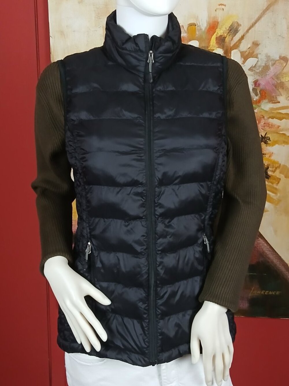 32 Degrees Heat Women's Lightweight Full-Zip Packable Puffer Vest - Black